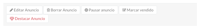 panel de usuario desplegable acciones sobre el anuncio